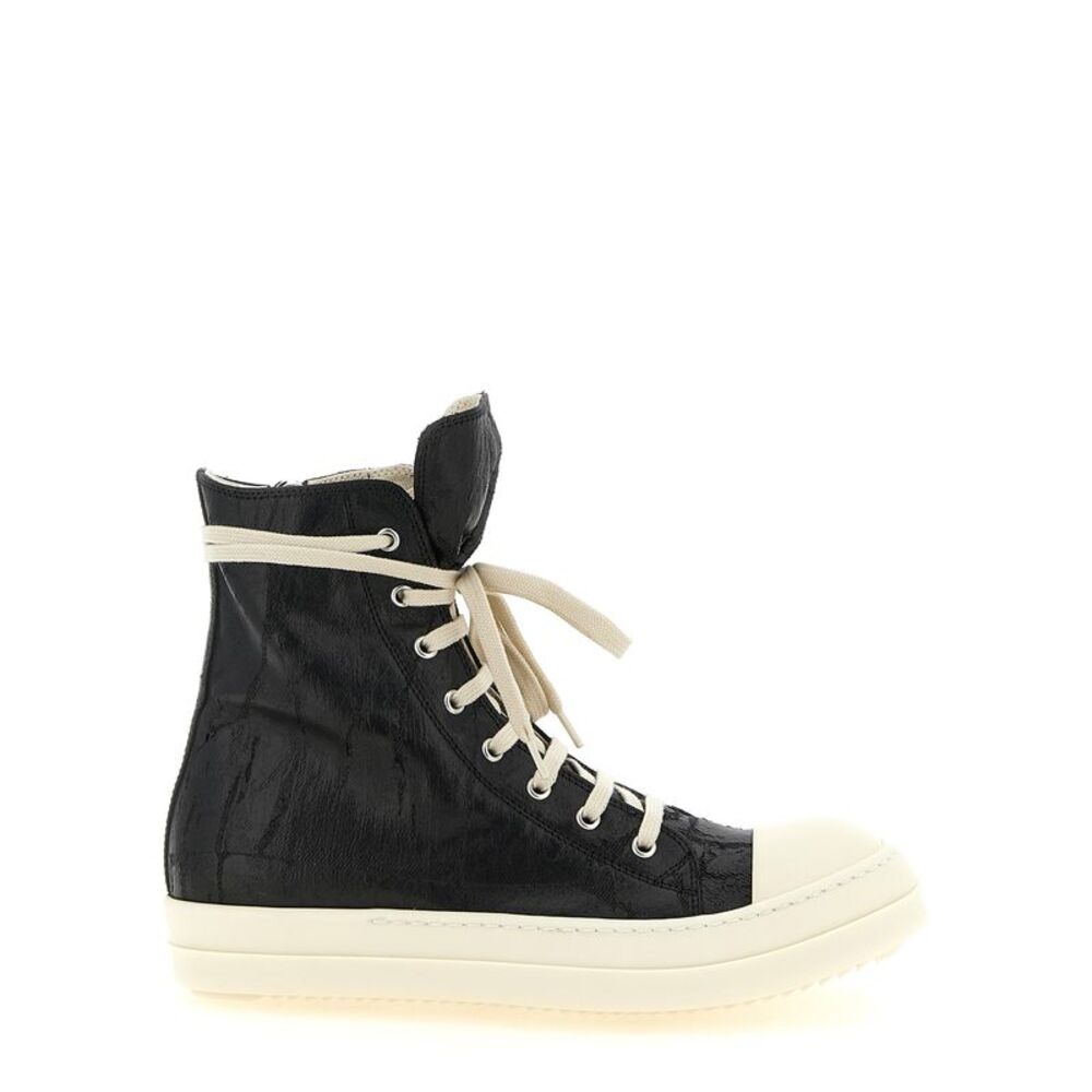 DRKSHDW Black Cotton High Top Men's Sneakers